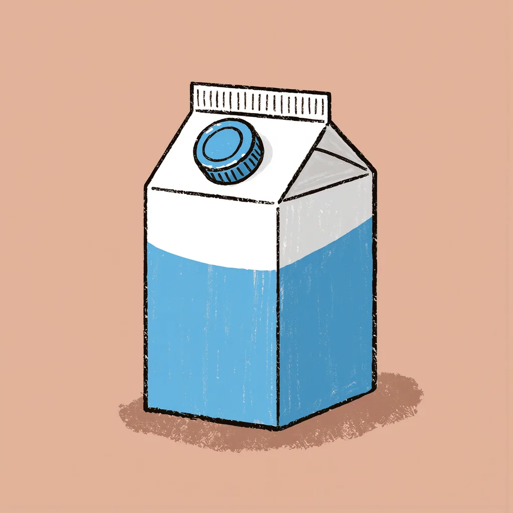 la brique de lait