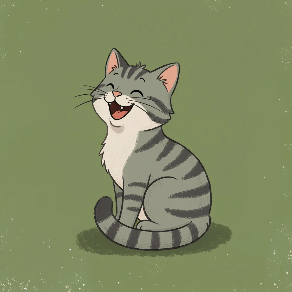 le chat miaule