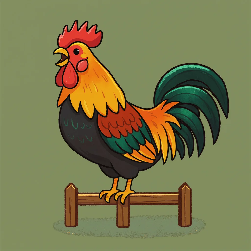le coq chante