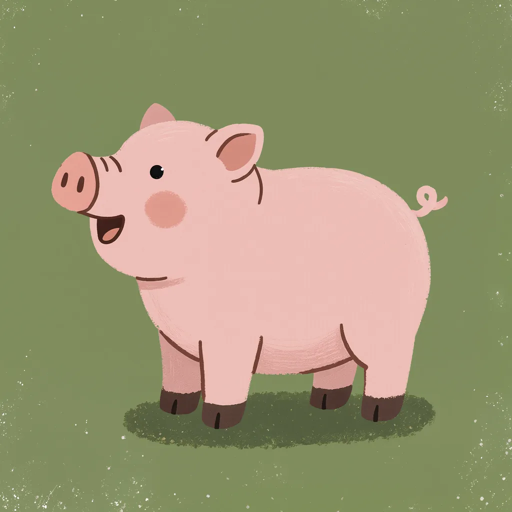 le cochon grogne