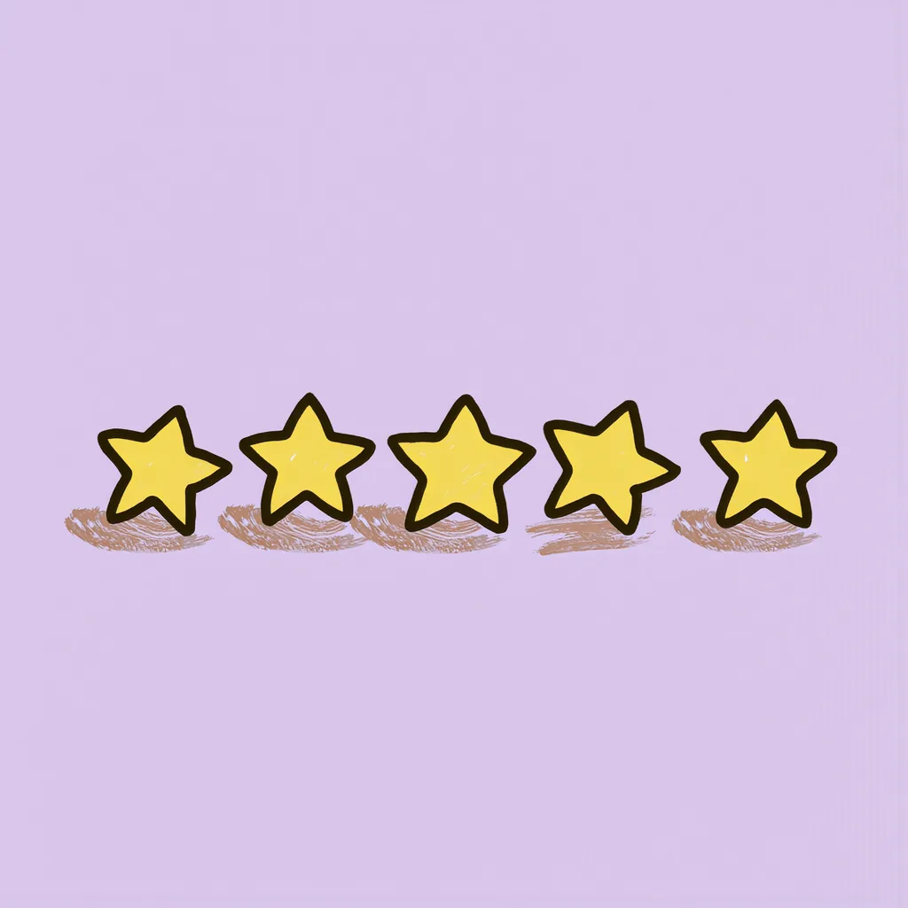 5 — five stars