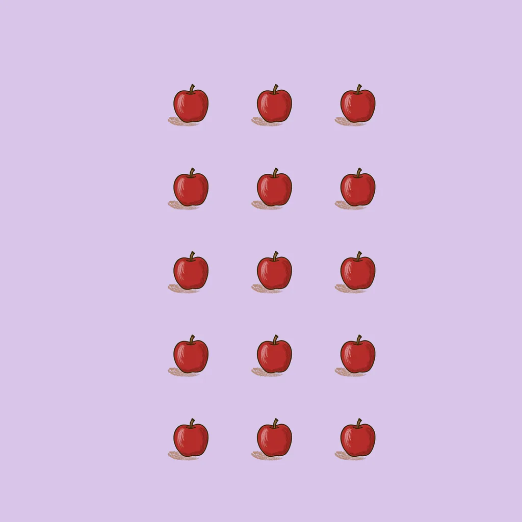 15 — quinze pommes