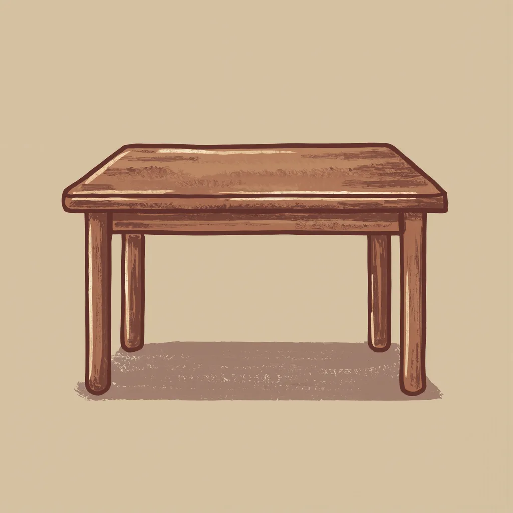 la table