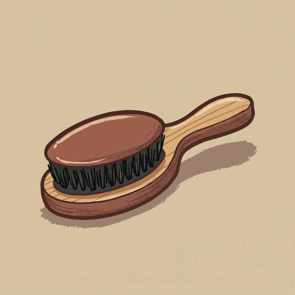 la brosse à cheveux