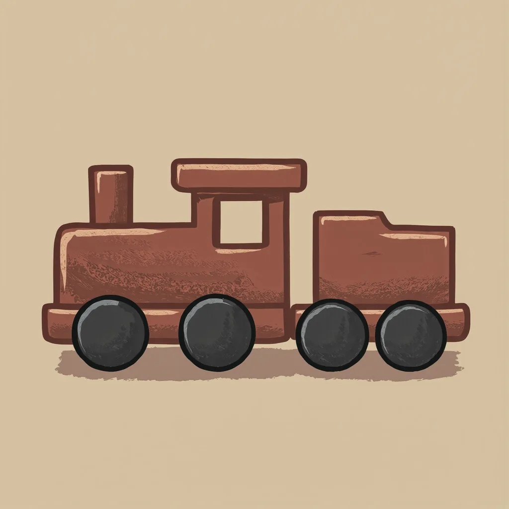 le train en bois