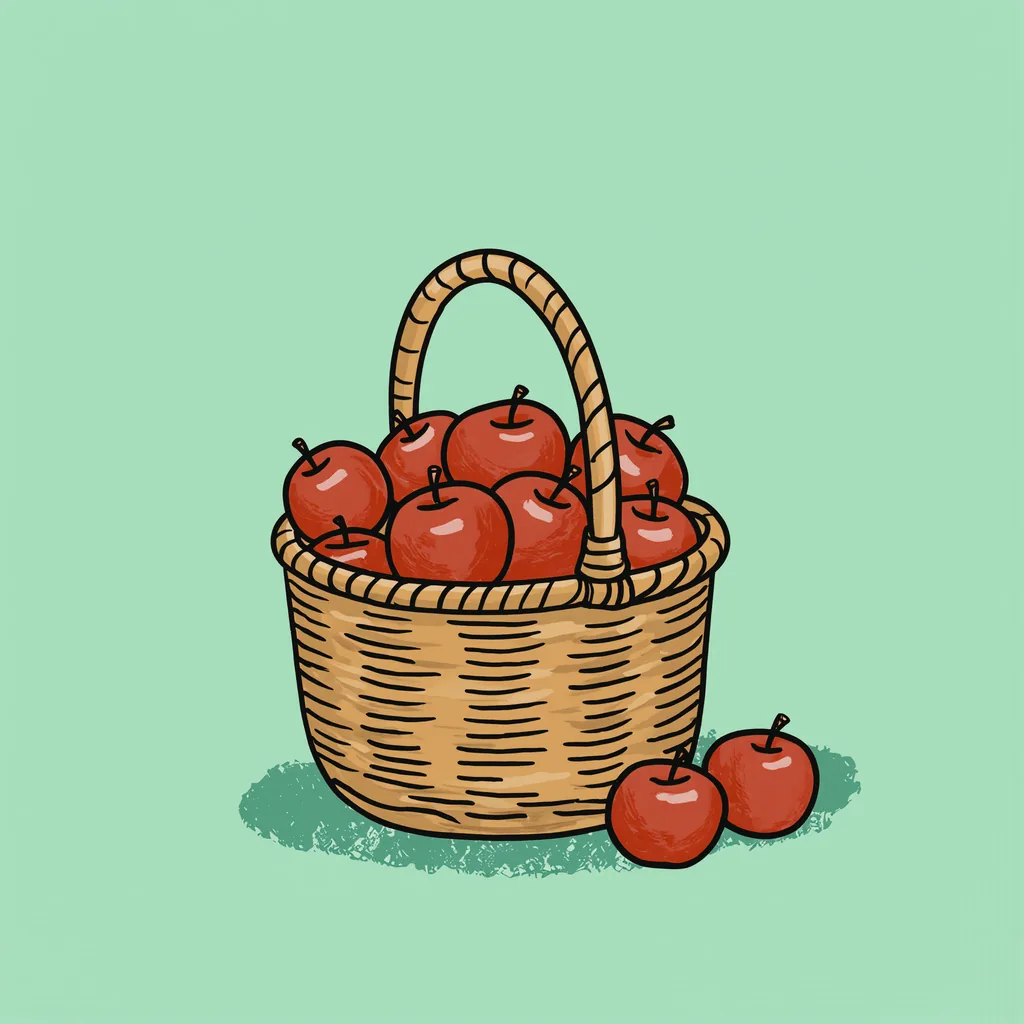 la récolte de pommes
