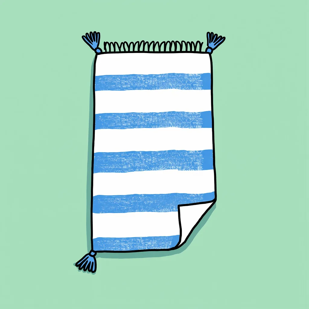 la serviette de plage