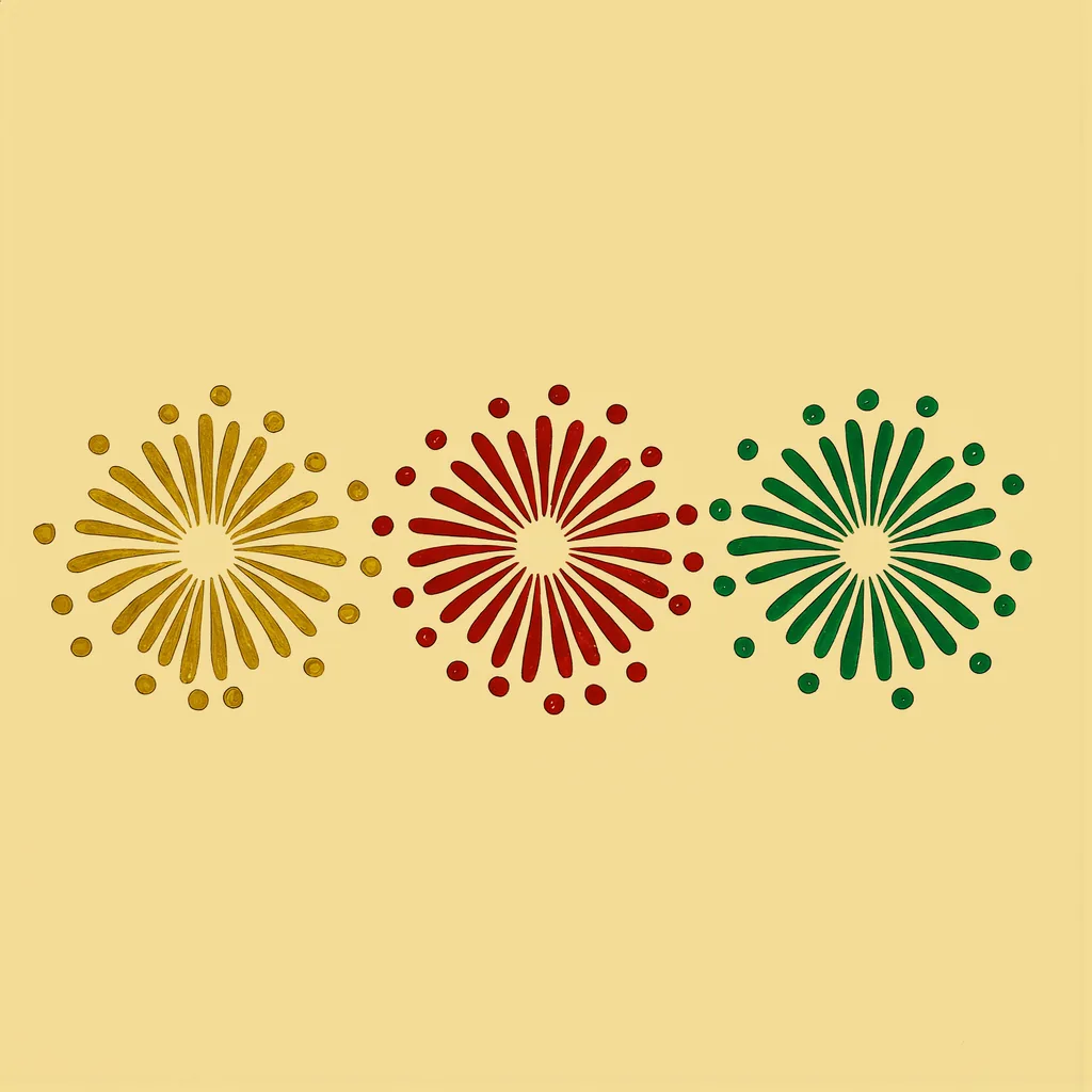 le feu d'artifice