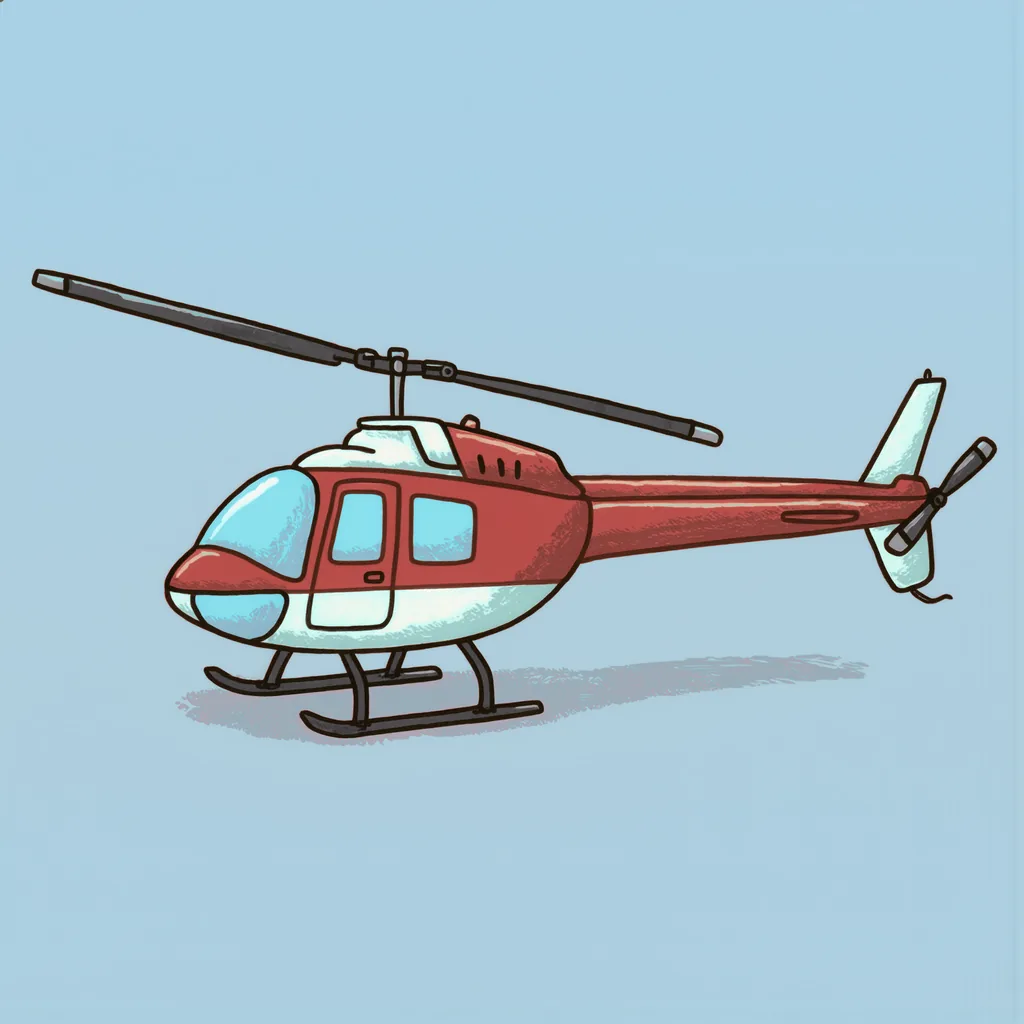 l'hélicoptère de secours