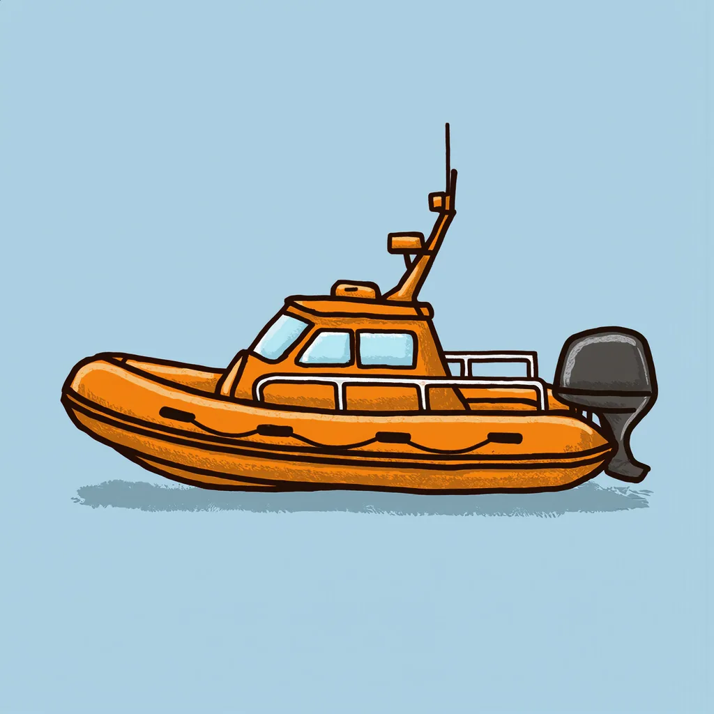 le bateau de sauvetage
