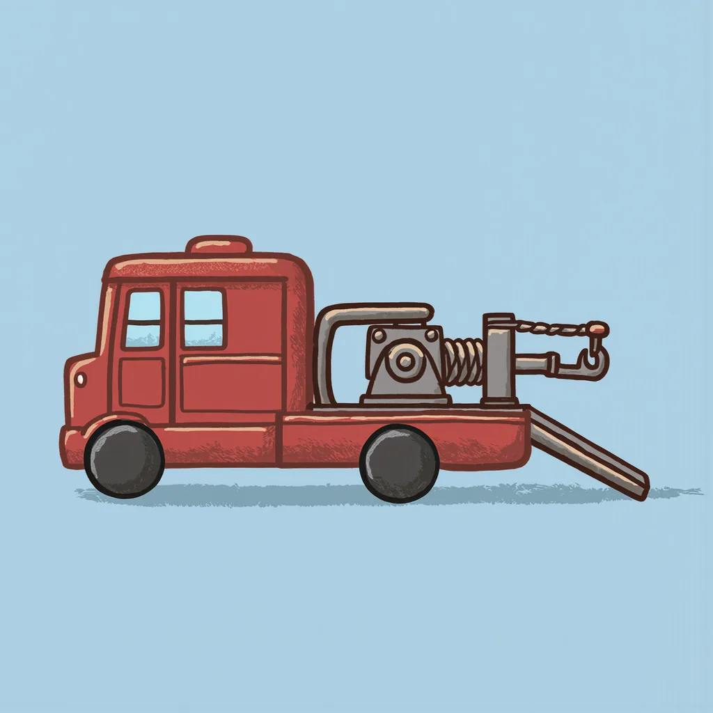 le camion de dépannage