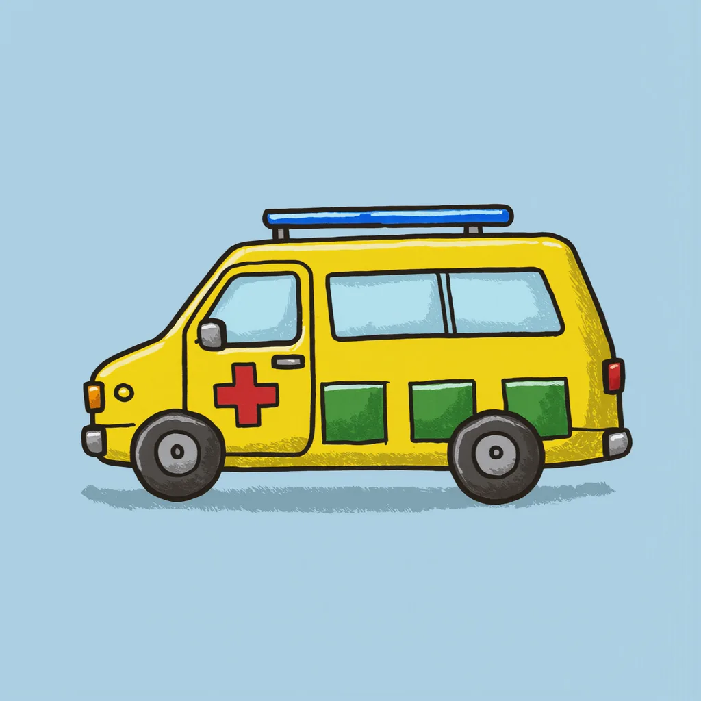 le véhicule des urgences